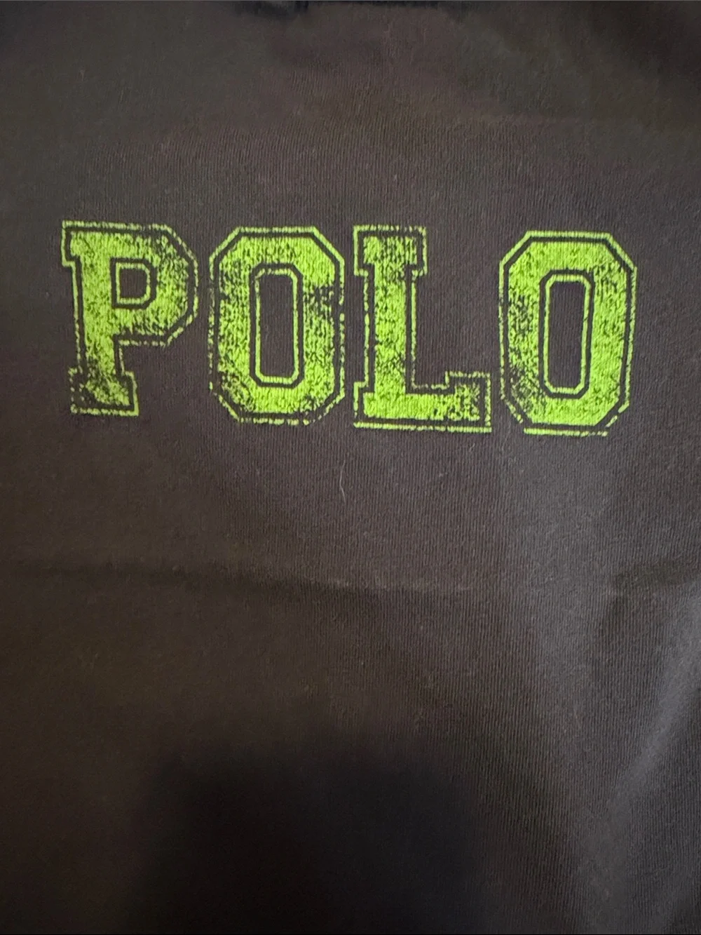 Polo by Ralph Lauren Navy Tee with Green POLO Chest Logo